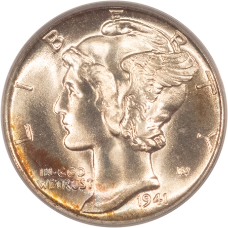 Mercury Dimes 1941 MERCURY DIME – PCGS MS-66, PRETTY & PREMIUM QUALITY!