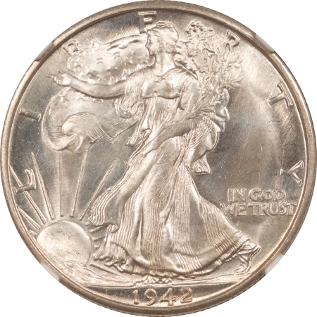 New Certified Coins 1942-D WALKING LIBERTY HALF DOLLAR – NGC MS-67+ FRESH WHITE SUPERB GEM!