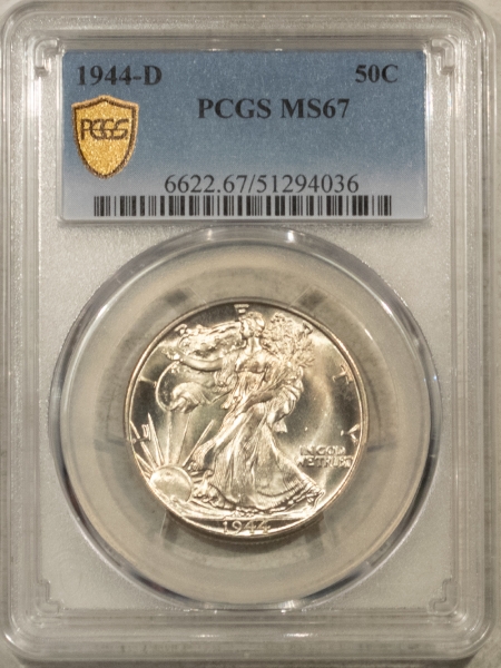 New Certified Coins 1944-D WALKING LIBERTY HALF DOLLAR PCGS MS-67