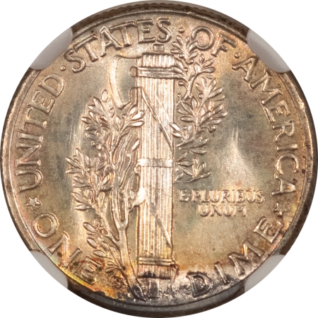 Mercury Dimes 1944-S MERCURY DIME – NGC UNC DETAILS, OBV SCRATCH ON NECK! GORGEOUS GEM!