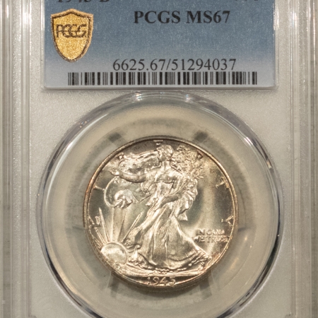 New Certified Coins 1945-D WALKING LIBERTY HALF DOLLAR PCGS MS-67