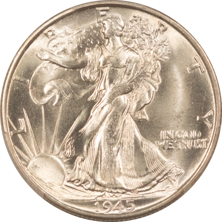 New Certified Coins 1945-S WALKING LIBERTY HALF DOLLAR – PCGS MS-66+