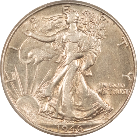 New Certified Coins 1946 WALKING LIBERTY HALF DOLLAR, DDR FS-801 – PCGS AU-55, TOUGH VARIETY!