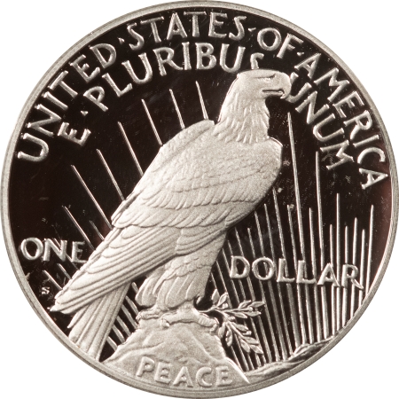 Dollars 2023-S PEACE SILVER DOLLAR COMMEMORATIVE, GEM PROOF IN ORIGINAL MINT PKG, FRESH