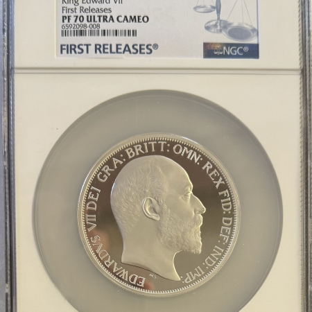 New Certified Coins 2022 BRITISH MONARCHS 10 OZ KING EDWARD VII-NGC PF 70 ULTRA CAMEO-FIRST RELEASES