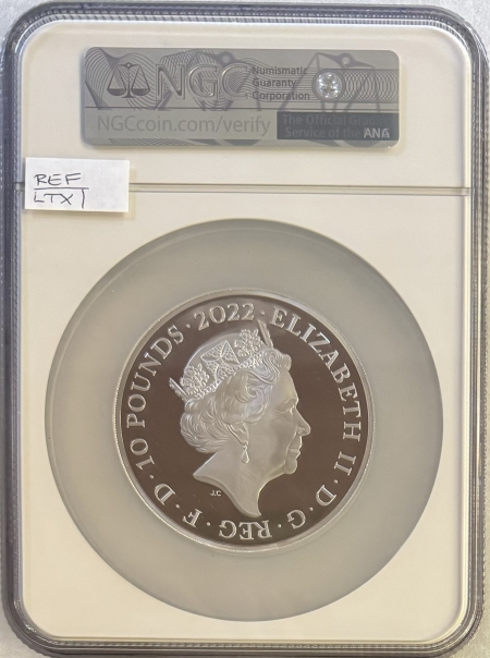 New Certified Coins 2022 BRITISH MONARCHS 10 OZ KING EDWARD VII-NGC PF 70 ULTRA CAMEO-FIRST RELEASES