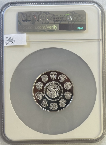 New Certified Coins 2022-Mo MEXICO 2 ONZA LIBERTAD SILVER, NGC PF 70 ULTRA CAMEO