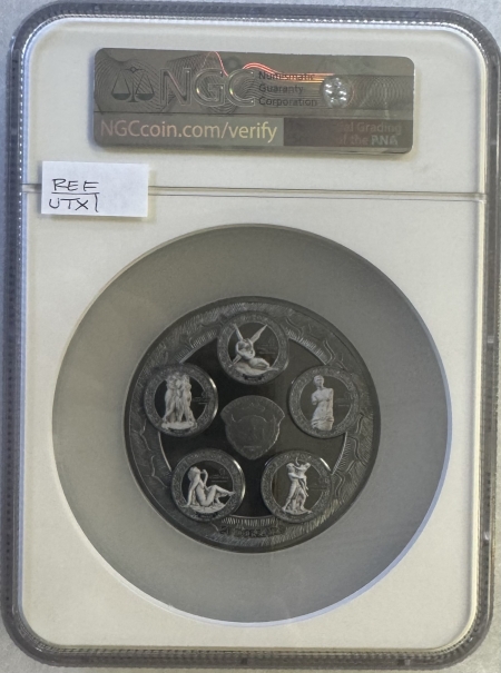 New Certified Coins 2021 PALAU ETERNAL SCULPTURES SILVER $20 ECSTACY OF ST. TERESA, NGC PF 70 UCAM!