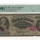 Large Silver Certificates 1891 $1 SILVER CERTIFICATE, FR #222 ROSECRANS-NEBEKER, PMG VG-8, HONEST CIRC!