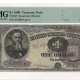 Large U.S. Notes 1907 $5 LEGAL TENDER, FR #88 TEEHEE-BURKE, PMG VF-20, NOTATED “STAINS”