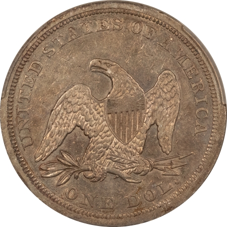 Liberty Seated Dollars 1843 $1 LIBERTY SEATED DOLLAR – PCGS XF-45, PLEASING WITH LUSTER