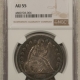 Liberty Seated Dollars 1843 $1 LIBERTY SEATED DOLLAR – PCGS XF-45, PLEASING WITH LUSTER