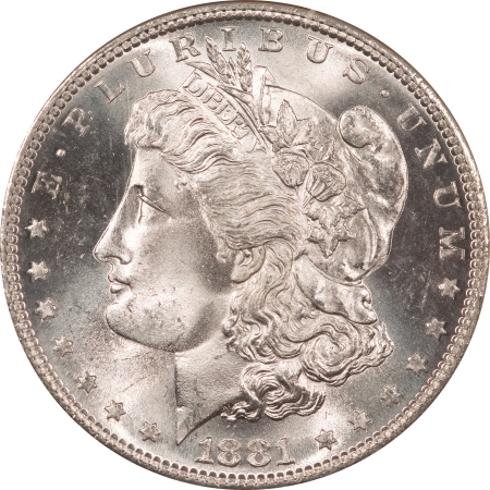 Morgan Dollars 1881-S $1 MORGAN DOLLAR – NGC MS-66, BLAST WHITE W/ BLAZING LUSTER!