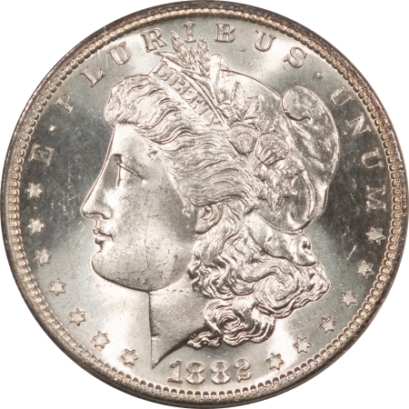 Morgan Dollars 1882-S $1 MORGAN DOLLAR – ANACS MS-64 BLAST WHITE!