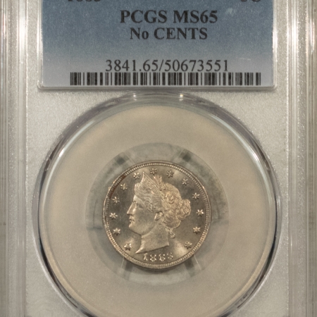 Liberty Nickels 1883 LIBERTY NICKEL, NO CENTS – PCGS MS-65, GEM!