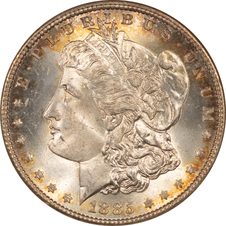 Morgan Dollars 1885 $1 MORGAN DOLLAR – ANACS MS-64, OLD HOLDER, FRESH & PREMIUM QUALITY!