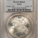 Morgan Dollars 1885-CC $1 MORGAN DOLLAR – PCGS MS-65, BLAST WHITE GEM CARSON CITY!