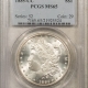 Morgan Dollars 1885-CC $1 MORGAN DOLLAR – PCGS MS-65, BLAST WHITE CARSON CITY, GSA ON HOLDER!