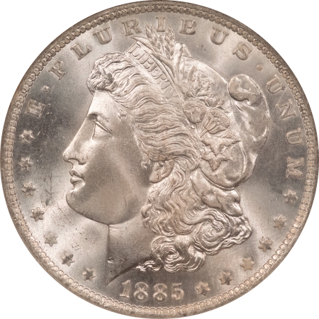 Morgan Dollars 1885-O $1 MORGAN DOLLAR – NGC MS-66, BLAST WHITE & SUPERB!