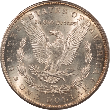 Morgan Dollars 1886-S $1 MORGAN DOLLAR – PCGS MS-64, FRESH & FLASHY, MOSTLY WHITE!