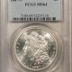 Morgan Dollars 1886-S $1 MORGAN DOLLAR – PCGS MS-64, FRESH & FLASHY, MOSTLY WHITE!