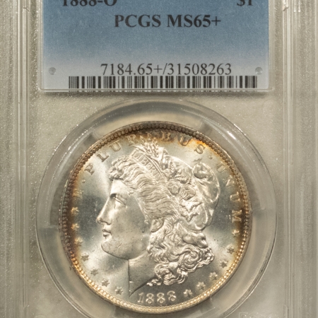 Morgan Dollars 1888-O $1 MORGAN DOLLAR – PCGS MS-65+, PRETTY & PREMIUM QUALITY!