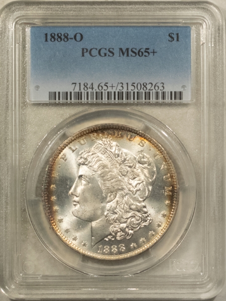 Morgan Dollars 1888-O $1 MORGAN DOLLAR – PCGS MS-65+, PRETTY & PREMIUM QUALITY!