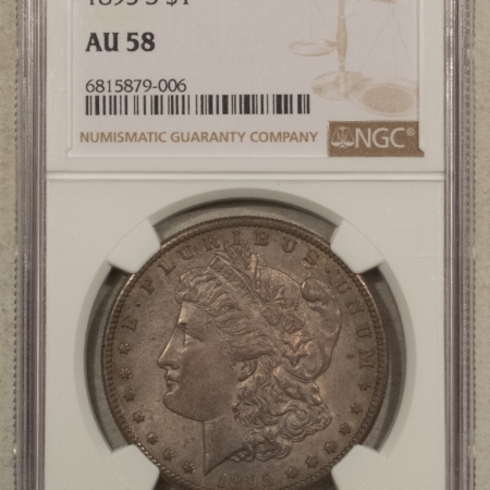 Morgan Dollars 1895-S $1 MORGAN DOLLAR – NGC AU-58, KEY-DATE!