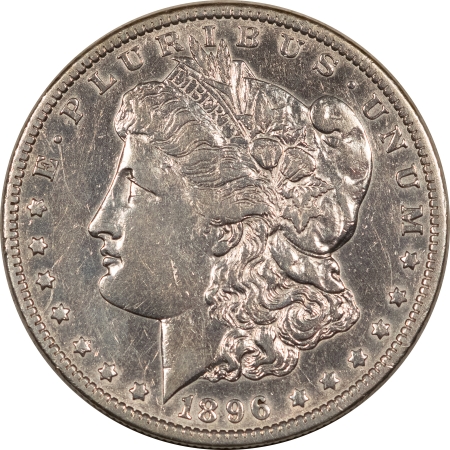 Morgan Dollars 1896-O $1 MORGAN DOLLAR – VIRTUALLY ABOUT UNCIRCULATED, CLEANED!