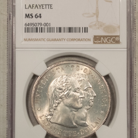 New Certified Coins 1900 $1 LAFAYETTE COMMEMORATIVE SILVER DOLLAR – NGC MS-64 FLASHY ORIGINAL WHITE!