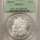 Morgan Dollars 1900-S $1 MORGAN DOLLAR – PCGS MS-65, FRESH ORIGINAL WHITE GEM!