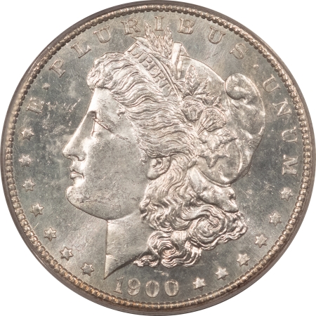 Morgan Dollars 1900-S $1 MORGAN DOLLAR – PCGS MS-64 PL PROOFLIKE, OLD GREEN HOLDER, PQ & TOUGH!