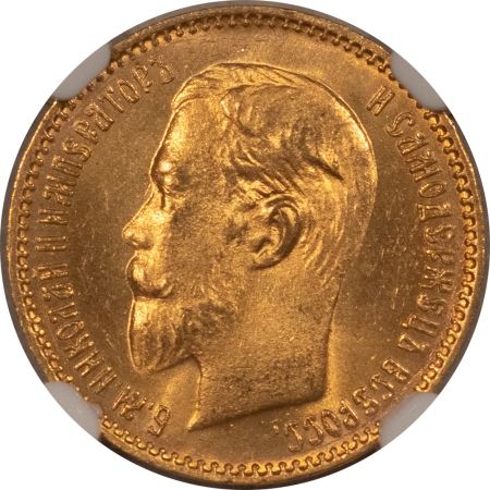 New Certified Coins 1904 AP RUS. GOLD 5 R, KM-Y-62 – NGC MS-66, SUPERB GEM!