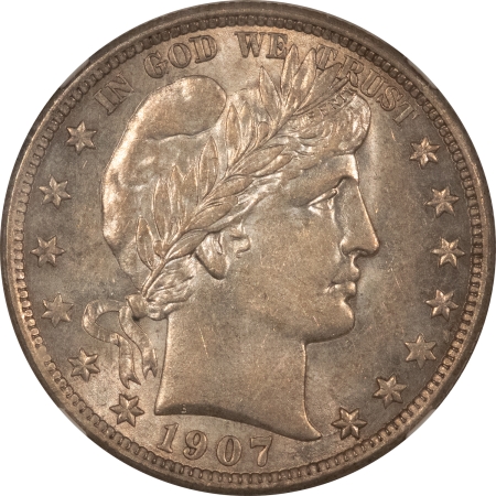 Barber Halves 1907-D BARBER HALF DOLLAR – NGC AU-55