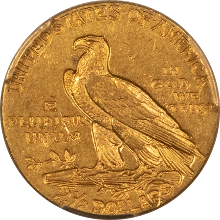 $2.50 1908 $2.50 INDIAN GOLD QUARTER EAGLE – PCGS MS-62, FIRST YEAR!