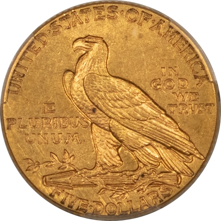 $5 1912 $5 INDIAN GOLD HALF EAGLE – PCGS AU-58