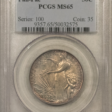 New Certified Coins 1915-S PANAMA-PACIFIC COMMEMORATIVE HALF DOLLAR – PCGS MS-65 SUPERB ORIGINAL GEM