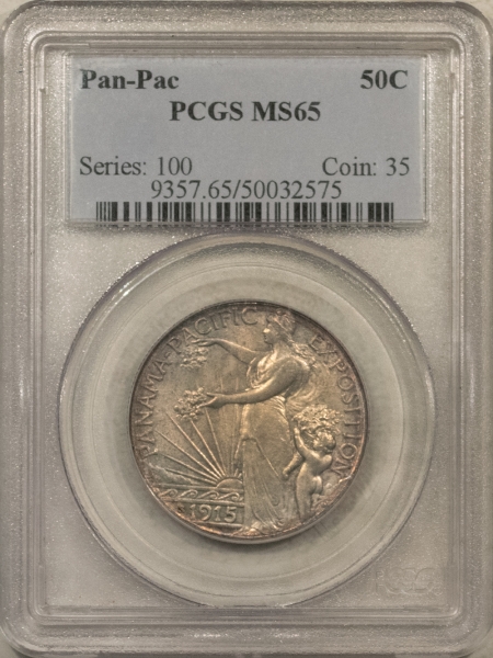 New Certified Coins 1915-S PANAMA-PACIFIC COMMEMORATIVE HALF DOLLAR – PCGS MS-65 SUPERB ORIGINAL GEM