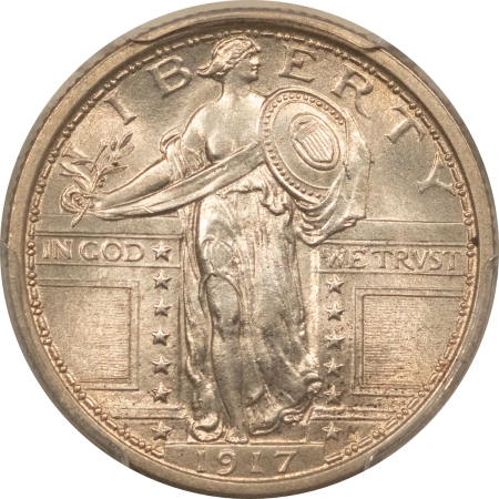 New Certified Coins 1917 STANDING LIBERTY QUARTER, TYPE 1 – PCGS MS-64 FH – PRETTY & LOOKS GEM!