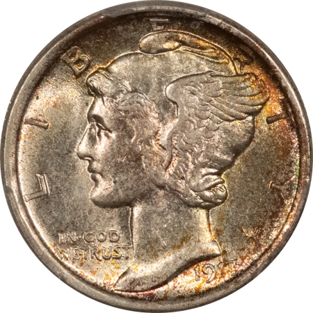 Mercury Dimes 1917-D MERCURY DIME – PCGS MS-63, PRETTY & PREMIUM QUALITY!