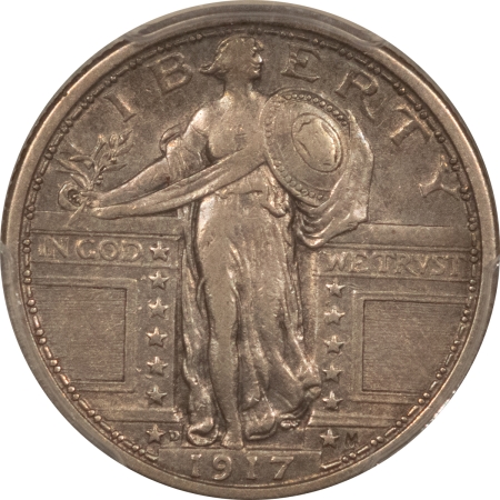 New Certified Coins 1917-D STANDING LIBERTY QUARTER, TYPE 1 – PCGS XF-40, FRESH!