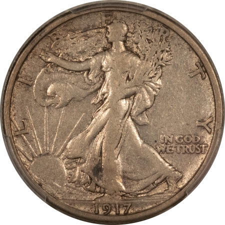 New Certified Coins 1917-S WALKING LIBERTY HALF DOLLAR, REVERSE – PCGS VF-25