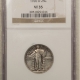 New Certified Coins 1920-D STANDING LIBERTY QUARTER – ANACS AU-55, TOUGH DATE!