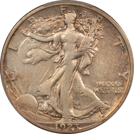 New Certified Coins 1923-S WALKING LIBERTY HALF DOLLAR – PCGS VF-35, LOOKS XF! TOUGH!