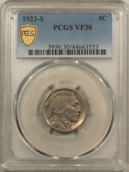 Buffalo Nickels 1923-S BUFFALO NICKEL – PCGS VF-30