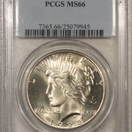 New Store Items 1925 $1 PEACE DOLLAR – PCGS MS-66, BLAST WHITE!