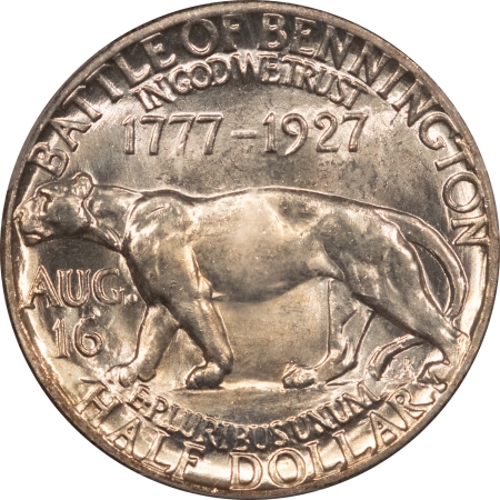 New Certified Coins 1927 VERMONT COMMEMORATIVE HALF DOLLAR – PCGS MS-65, 66 QUALITY, HEADLIGHT & PQ!