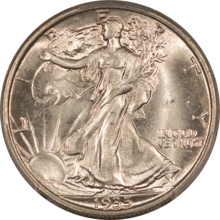 New Certified Coins 1935 WALKING LIBERTY HALF DOLLAR – PCGS MS-64, FRESH WHITE!