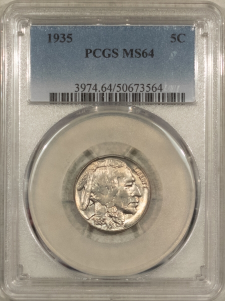 Buffalo Nickels 1935 BUFFALO NICKEL – PCGS MS-64