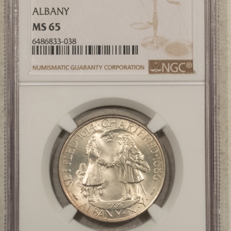 New Certified Coins 1936 ALBANY COMMEMORATIVE HALF DOLLAR – NGC MS-65, PREMIUIM QUALITY!